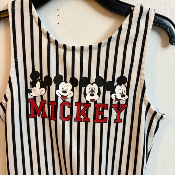 Disney Mickey Mouse Striped Kids Dress - Black and White 10 years - Picture 2 of 5